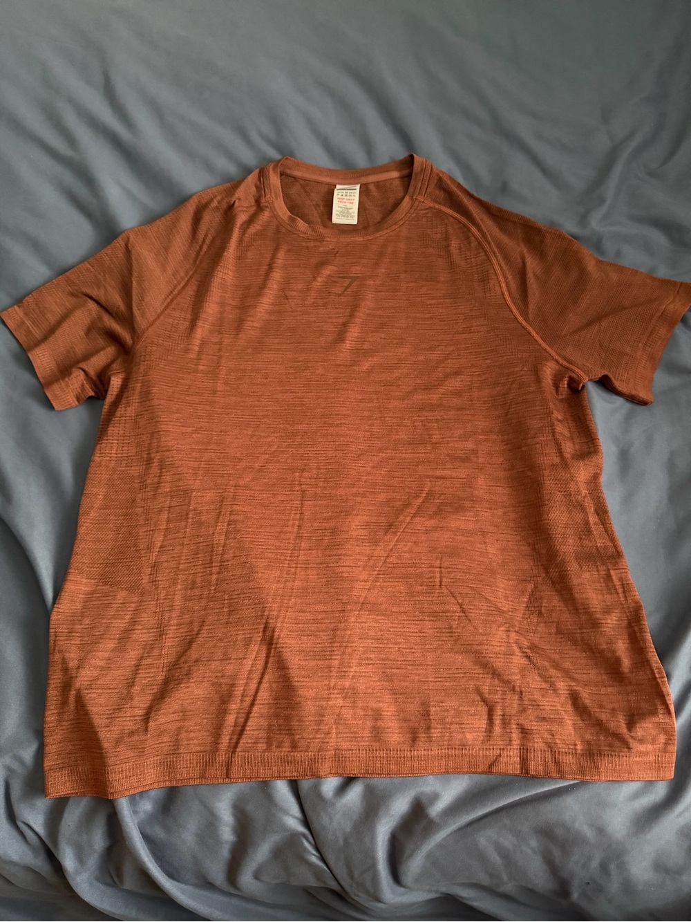 Gymshark Versatile Seamless T-Shirt - Rust Brown/Depth Brown
